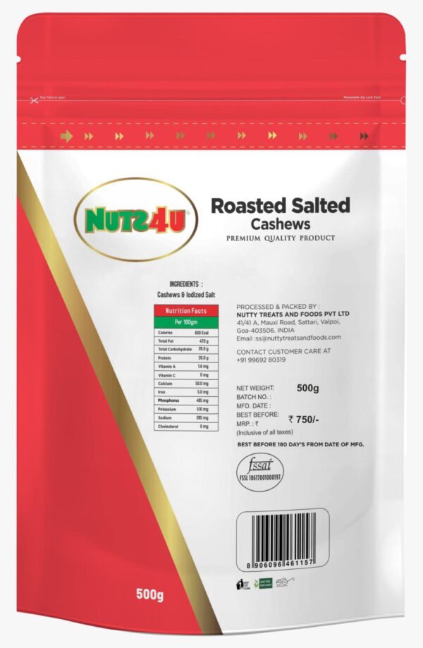 Roasted Salted Cashews - Image 2
