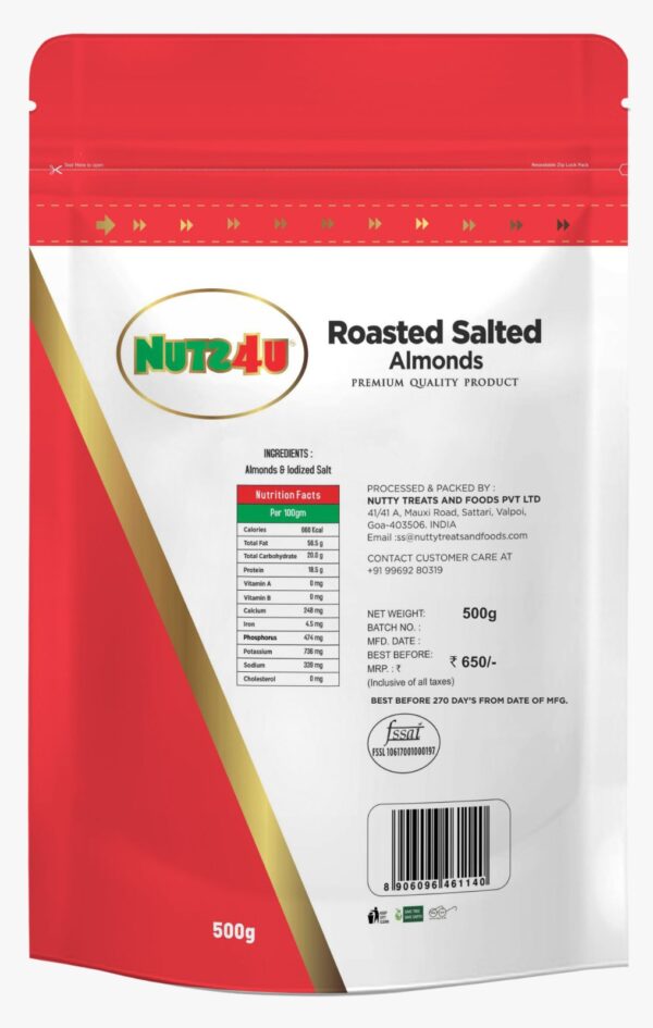 Roasted Salted Almonds - Image 2